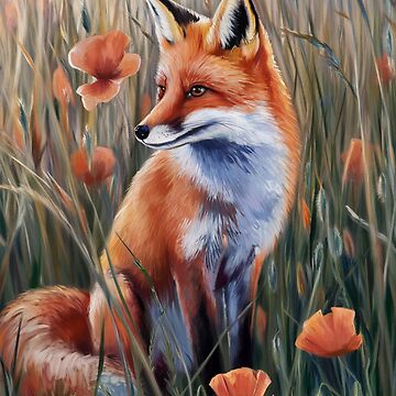 Artwork thumbnail, Fox In The Field by Patricks-Art