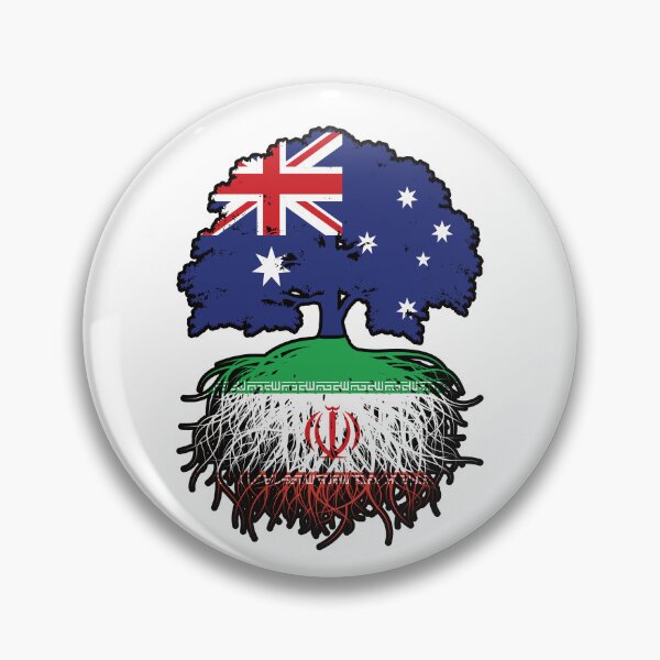 Item preview, Iran Iranian Australian Australia Tree Roots Flag designed and sold by FlagX.