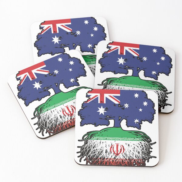 Item preview, Iran Iranian Australian Australia Tree Roots Flag designed and sold by FlagX.