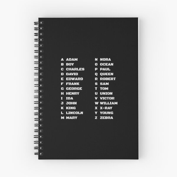 Aperçu de l'œuvre Alphabet de la police Comprendre la terminologie des forces de l'ordre Noir et blanc créée et vendue par AnnSign.