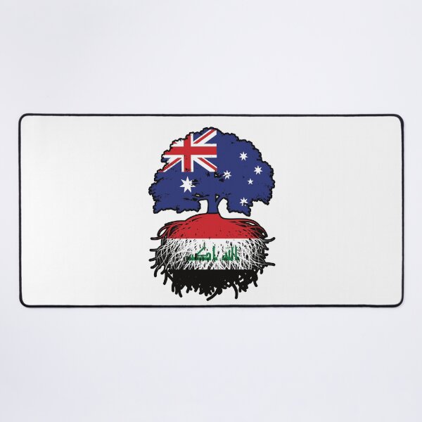 Item preview, Iraq Iraqi Australian Australia Tree Roots Flag designed and sold by FlagX.