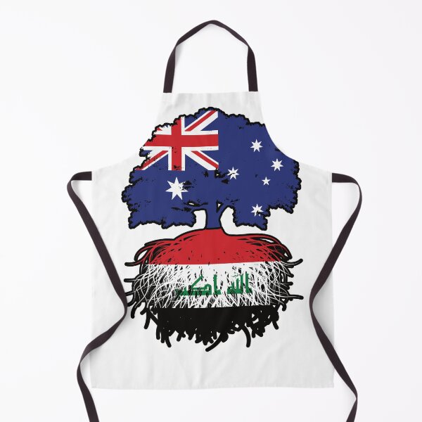 Item preview, Iraq Iraqi Australian Australia Tree Roots Flag designed and sold by FlagX.