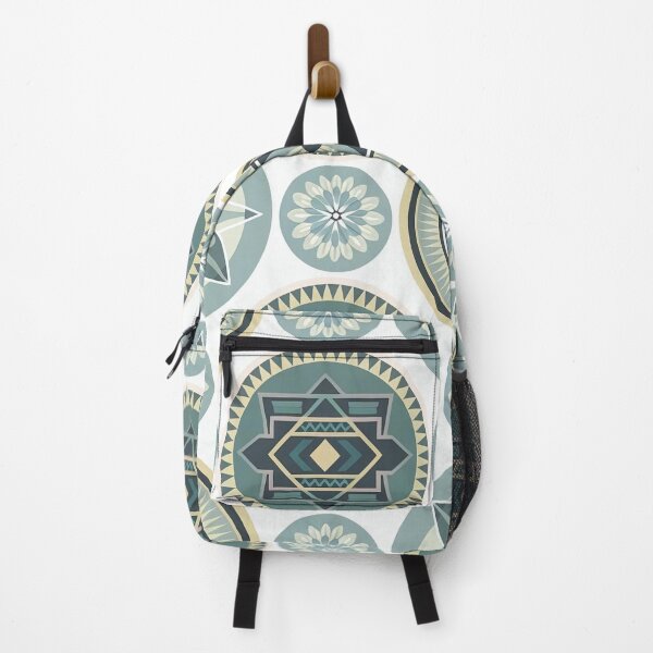 Item preview, Geometric Aztec Mandala Boho Pattern Green designed and sold by Dshoppin.