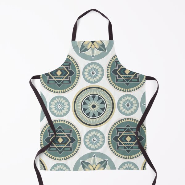 Item preview, Geometric Aztec Mandala Boho Pattern Green designed and sold by Dshoppin.