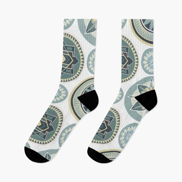 Item preview, Geometric Aztec Mandala Boho Pattern Green designed and sold by Dshoppin.