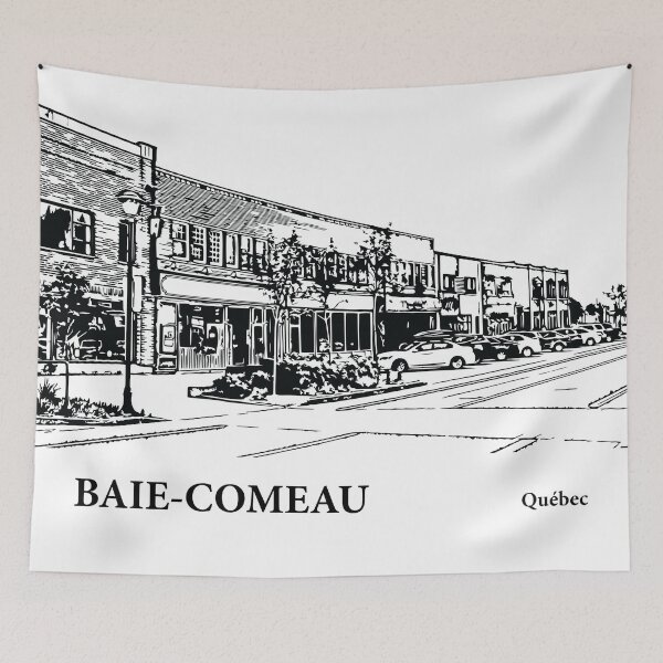 Aperçu de l'œuvre Baie-Comeau Québec créée et vendue par Lakeric Cityscapes.