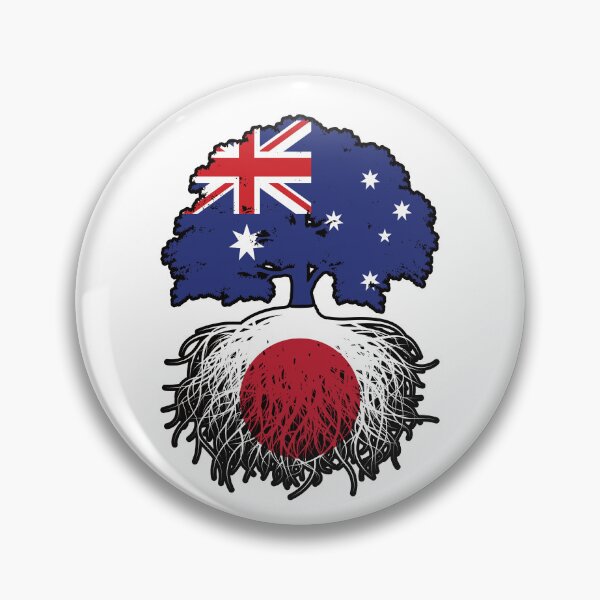Item preview, Japan Japanese Australian Australia Tree Roots Flag designed and sold by FlagX.