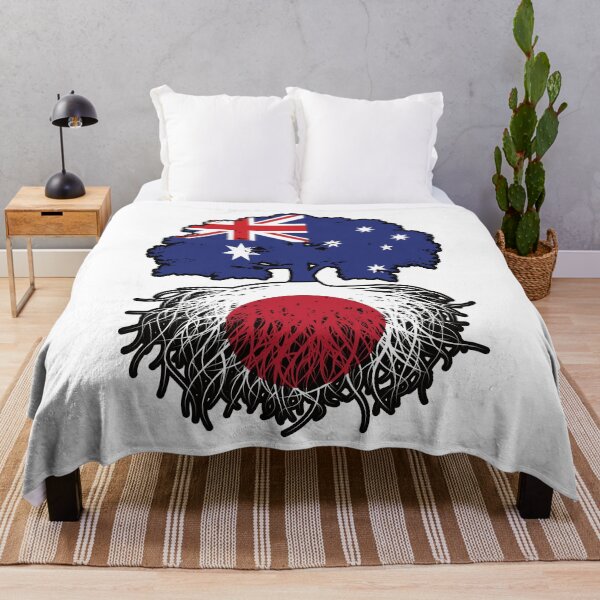 Item preview, Japan Japanese Australian Australia Tree Roots Flag designed and sold by FlagX.