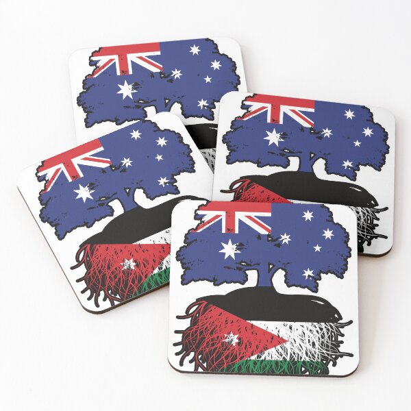 Item preview, Jordan Jordanian Australian Australia Tree Roots Flag designed and sold by FlagX.