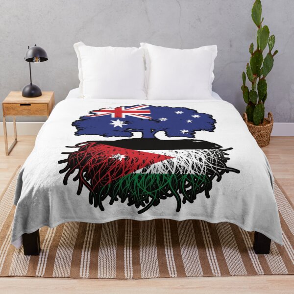 Item preview, Jordan Jordanian Australian Australia Tree Roots Flag designed and sold by FlagX.