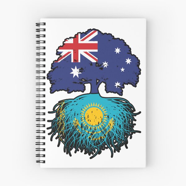 Item preview, Kazakhstan Kazakh Australian Australia Tree Roots Flag designed and sold by FlagX.
