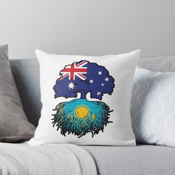 Item preview, Kazakhstan Kazakh Australian Australia Tree Roots Flag designed and sold by FlagX.