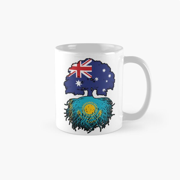 Item preview, Kazakhstan Kazakh Australian Australia Tree Roots Flag designed and sold by FlagX.