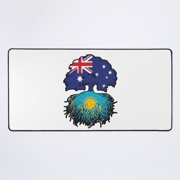 Item preview, Kazakhstan Kazakh Australian Australia Tree Roots Flag designed and sold by FlagX.