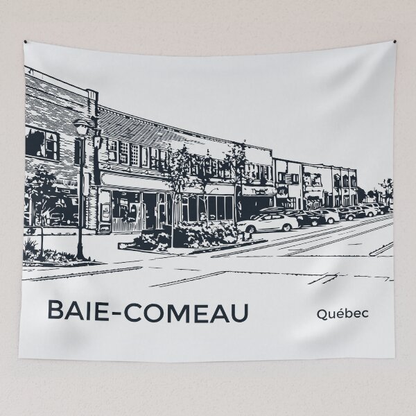 Aperçu de l'œuvre Baie-Comeau Québec créée et vendue par Lakeric Cityscapes.