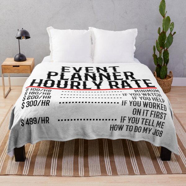 Item preview, Event Planner Hourly Rate designed and sold by TeesYouWant.