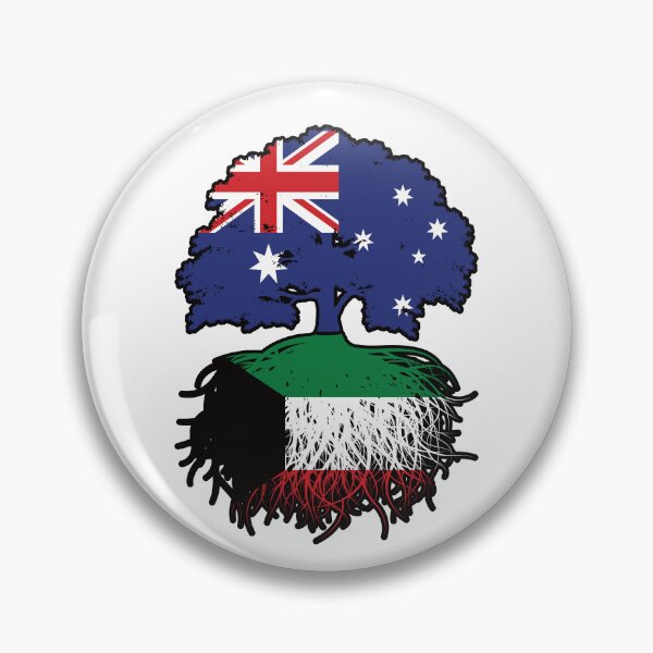 Item preview, Kuwait Kuwaiti Australian Australia Tree Roots Flag designed and sold by FlagX.