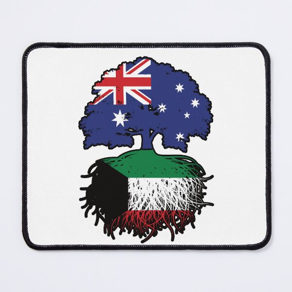 Item preview, Kuwait Kuwaiti Australian Australia Tree Roots Flag designed and sold by FlagX.