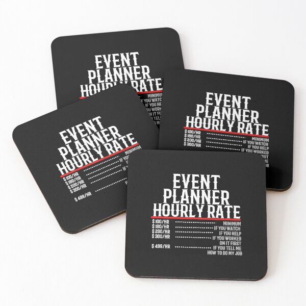 Item preview, Event Planner Hourly Rate designed and sold by TeesYouWant.
