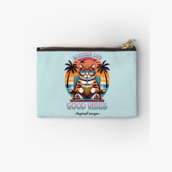 Item preview, "Good Vibes Cool Cat Summer Day" T -Shirt. designed and sold by MalibuMaiden28.