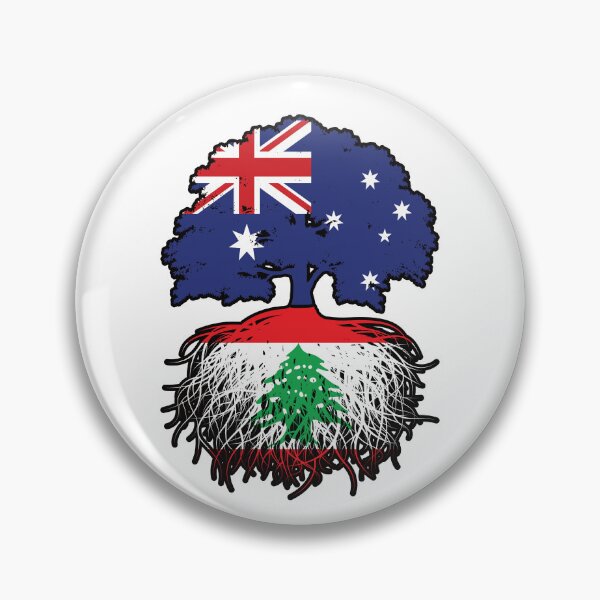 Item preview, Lebanon Lebanese Australian Australia Tree Roots Flag designed and sold by FlagX.