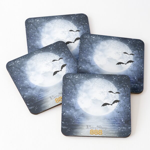 Item preview, A Full Moon Night with Bats  designed and sold by PattyShop888.