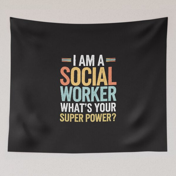Item preview, Social worker funny slogan “I'm a Social Worker What's Your Superpower gift for women,mom,dad designed and sold by Rally Forge.