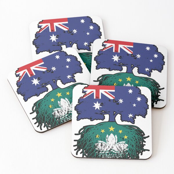 Item preview, Macau Macanese Australian Australia Tree Roots Flag designed and sold by FlagX.