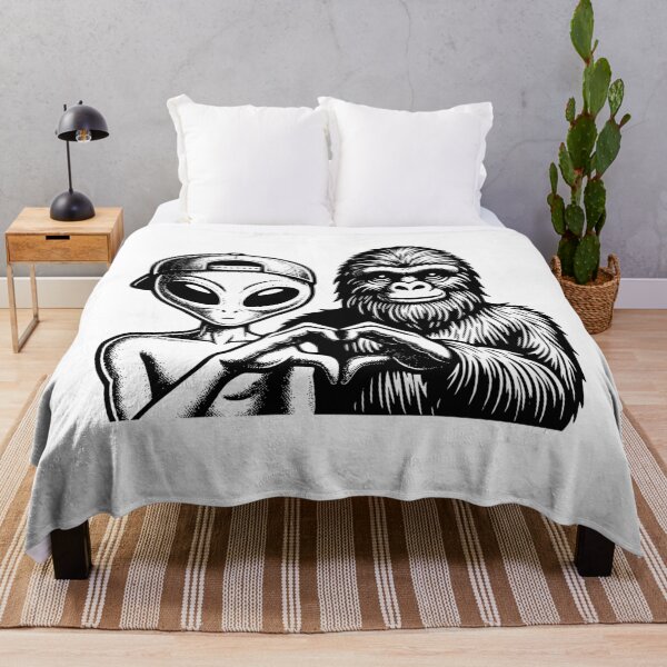 Item preview, Bigfoot and Alien Friends designed and sold by roswellboutique.