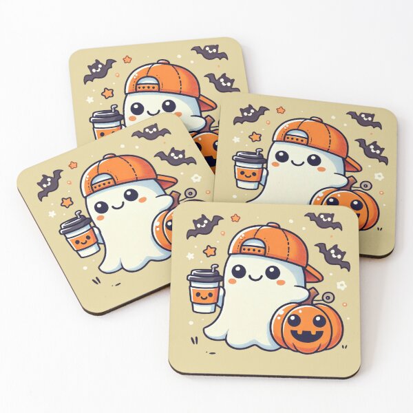 Item preview, Cute Halloween Coffee Lover Ghost  designed and sold by KaelConcepts.