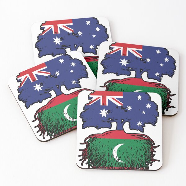 Item preview, Maldives Maldivian Australian Australia Tree Roots Flag designed and sold by FlagX.