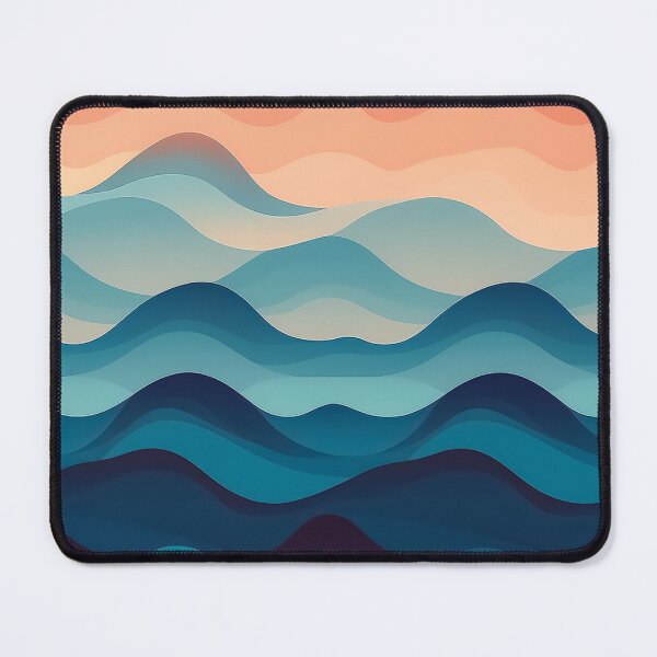 Item preview, A design of Waves that transition in color from light to dark, creating a gradient effect. designed and sold by HEMRO.