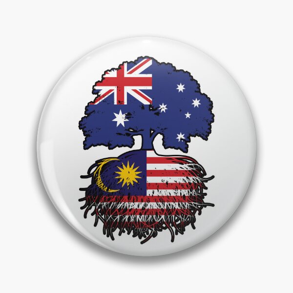 Item preview, Malaysia Malaysian Australian Australia Tree Roots Flag designed and sold by FlagX.