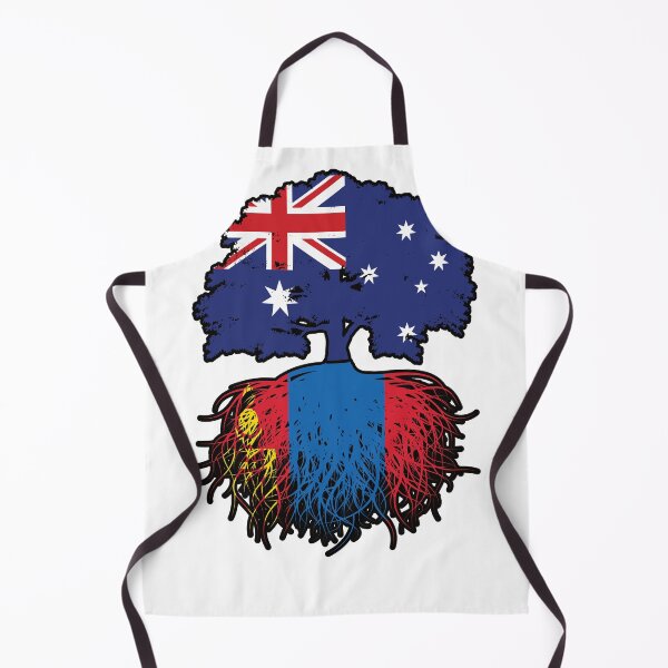 Item preview, Mongolia Mongolian Australian Australia Tree Roots Flag designed and sold by FlagX.