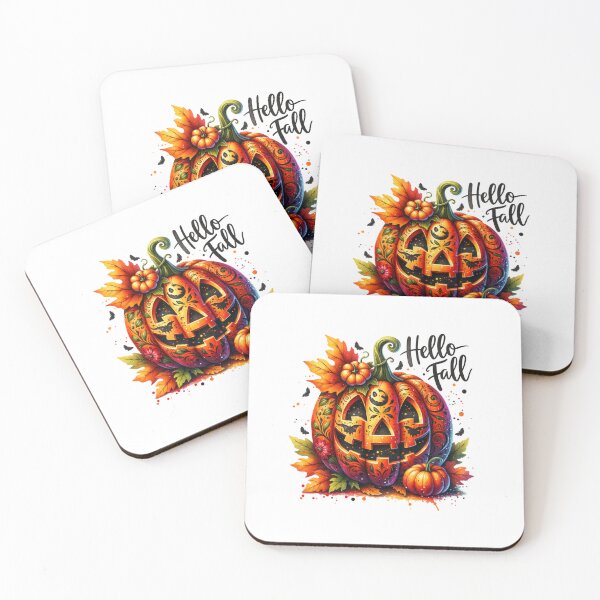 Item preview, Hello Fall – Watercolor Pumpkins & Autumn Flowers Design for T-Shirts, Mugs, Stickers & More designed and sold by artedigital99.