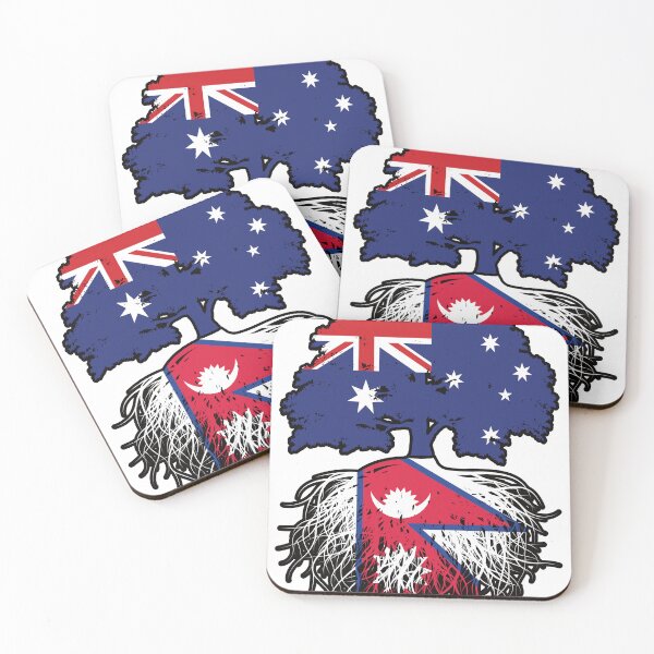 Item preview, Nepal Nepalese Australian Australia Tree Roots Flag designed and sold by FlagX.