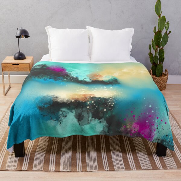 Item preview, Illumination Theory - Turquoise Purple Yellow Abstract designed and sold by Joey Santiago.