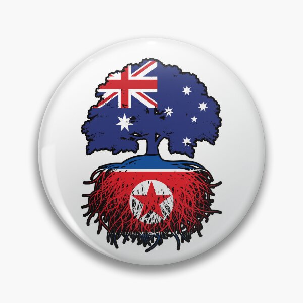 Item preview, North Korea North Korean Australian Australia Tree Roots Flag designed and sold by FlagX.