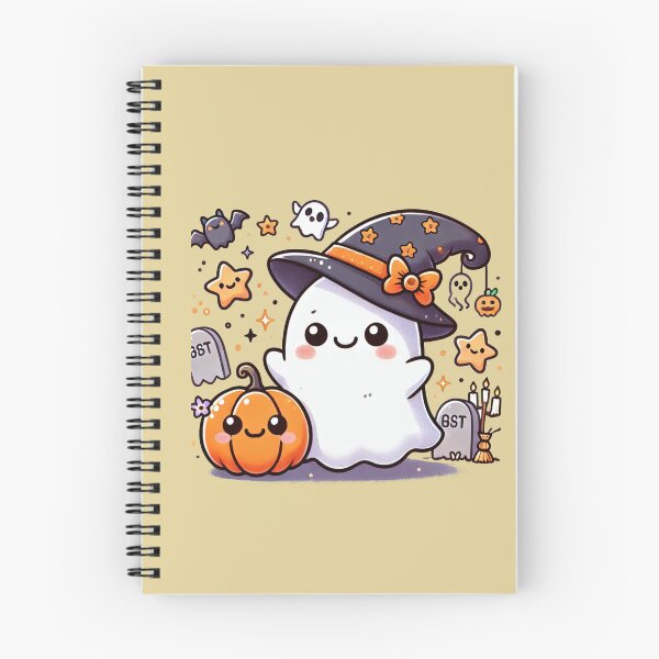 Item preview, Cute Halloween Ghost in Witch Hat designed and sold by KaelConcepts.