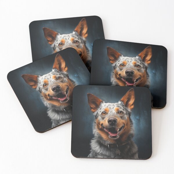 Item preview, Smiling Australian Cattle Dog designed and sold by PetsArt.