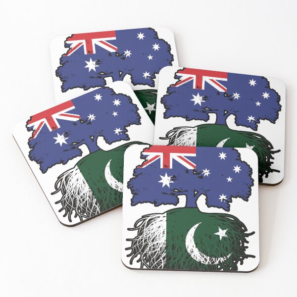 Item preview, Pakistan Pakistani Australian Australia Tree Roots Flag designed and sold by FlagX.
