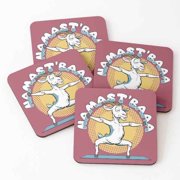Item preview, Namast'BAAA, Funny Yoga Goat designed and sold by FlashCraft Design.