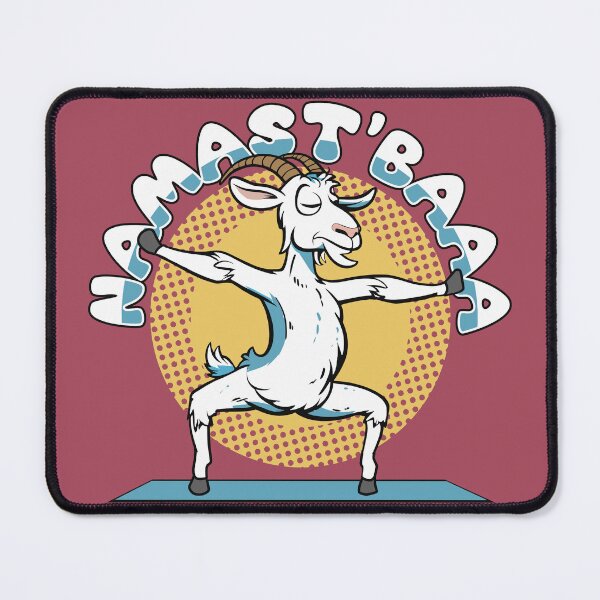 Item preview, Namast'BAAA, Funny Yoga Goat designed and sold by FlashCraft Design.