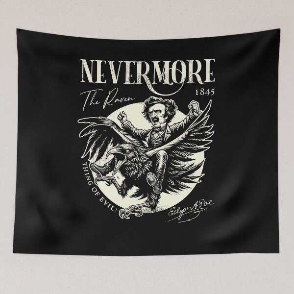 Item preview, Edgar Allan Poe Nevermore Quoth The Raven designed and sold by PoeandCoLit.
