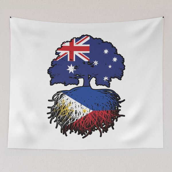 Item preview, Philippines Filipino Australian Australia Tree Roots Flag designed and sold by FlagX.