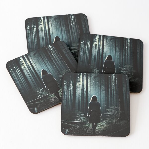 Item preview, Heartbroken Journey: A Woman Lost in the Forest of Solitude designed and sold by prkpuriku.