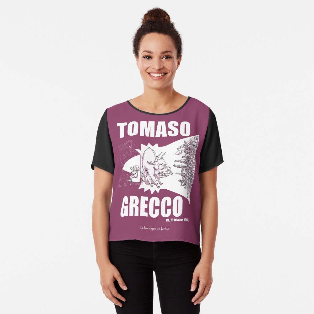 Top mousseline « Tomaso Grecco»