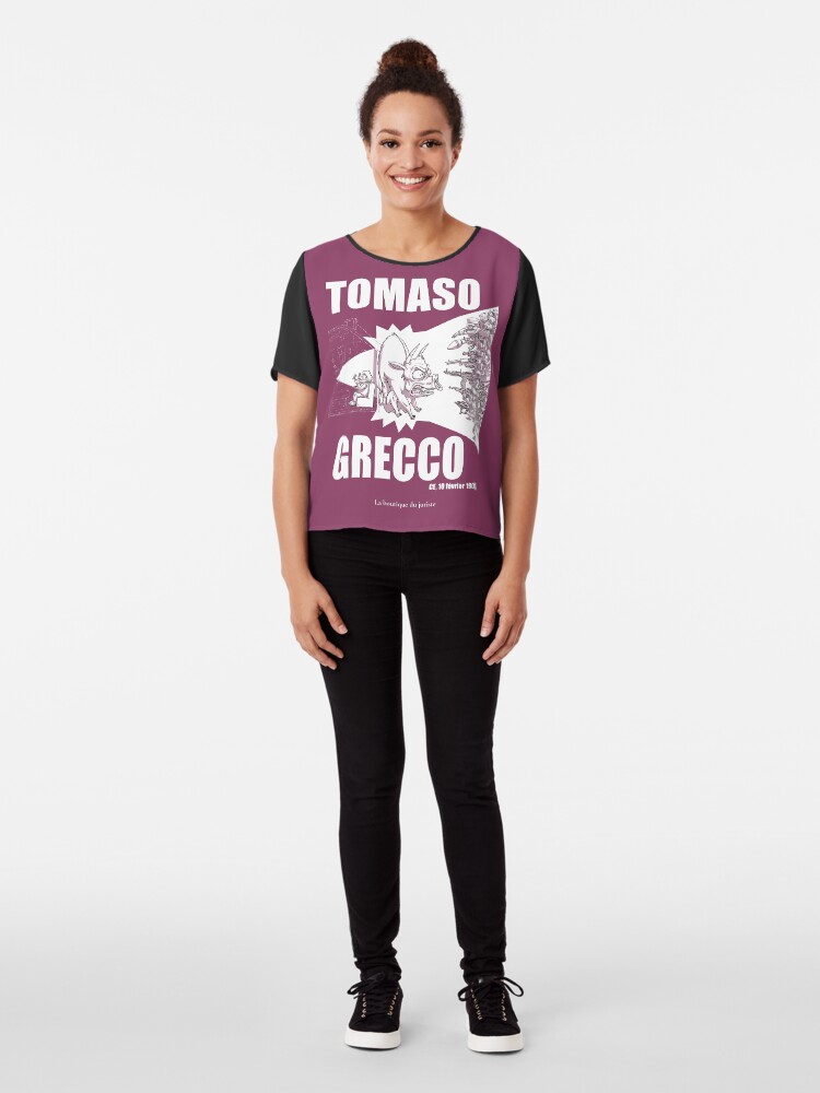 Top mousseline ''Tomaso Grecco' : autre vue