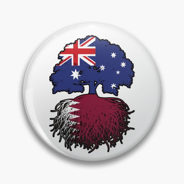 Item preview, Qatar Qatari Australian Australia Tree Roots Flag designed and sold by FlagX.