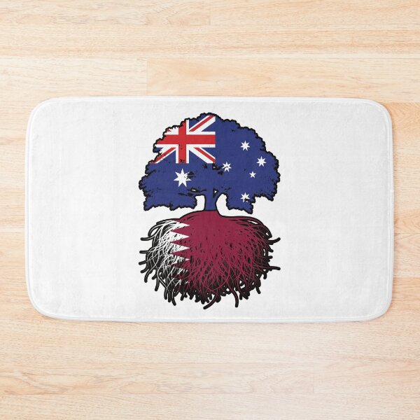 Item preview, Qatar Qatari Australian Australia Tree Roots Flag designed and sold by FlagX.